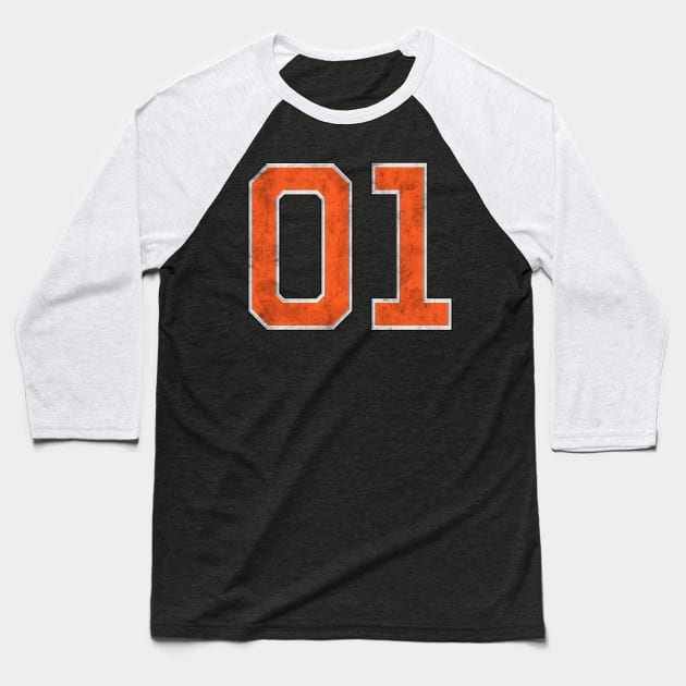 Dukes General Lee 01 Number Baseball T-Shirt by Drop23